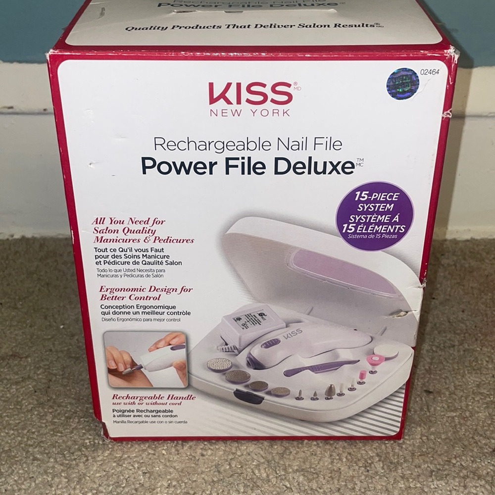 Kiss rechargeable mail file power file deluxe with box